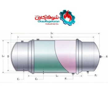 منبع دوجداره 600 لیتری 6 میل 2 منبع دوجداره آبگرم شوفاژکاران