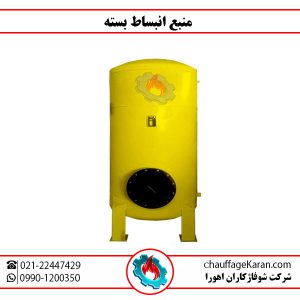 روش نصب منبع انبساط بسته با رسم شکل 2 منبع انبساط بسته تحت فشار با گاز ازت