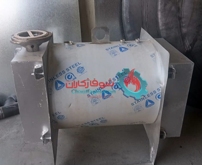 دیگ آبگرم مستقیم صنعتی 5 نمونه ساخت دیگ آبگرم مستقیم 120000 کیلوکالری از جنس فولاد توسط شوفاژکاران